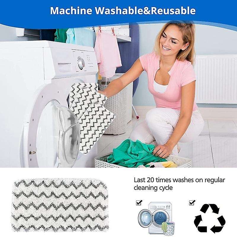 4 Pack for Mop S1000 S1000A S1000C S1000WM S10001C Washable for Mop Pads Replacement