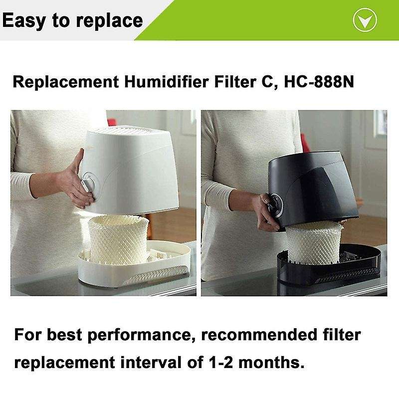 4 Pack Humidifier Wicking Filters for -888, -888N, Filter C, Designed to Fit for -890 HEV-320