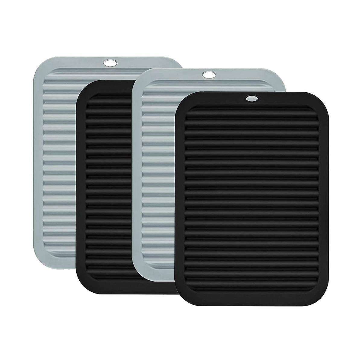 4 Pack Silicone Trivet Mats, Silicone Pot Holders for Kitchen Counter, Heat Resistant, Anti , Easy