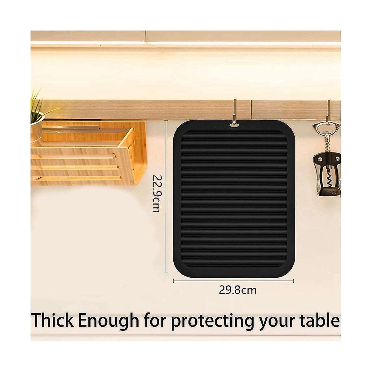 4 Pack Silicone Trivet Mats, Silicone Pot Holders for Kitchen Counter, Heat Resistant, Anti , Easy