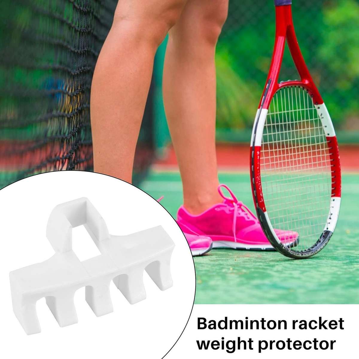 4 Pcs Badminton Racket Stringing Machine Tool Racquets Pressure Reducer Load Spreader Adapter Attach