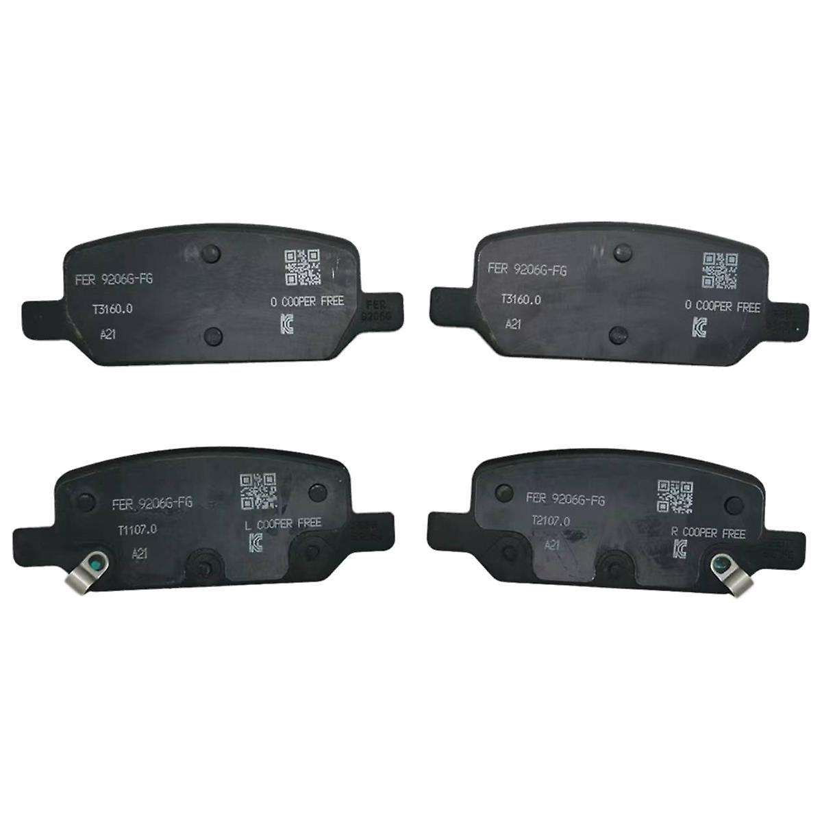 4 Pcs Automobile Rear Brake Pad for Model 3 8008244-00-B Parts