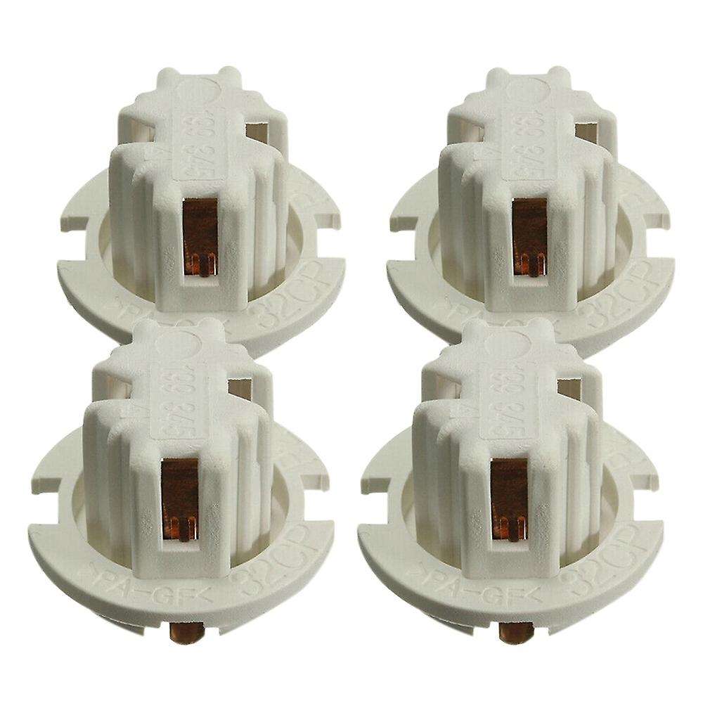 4 Pcs Car Auto Rear Tail Light Lamp Bulb Socket Holder for- 7 Series X5 E53 E70 E65 X3 E83 White