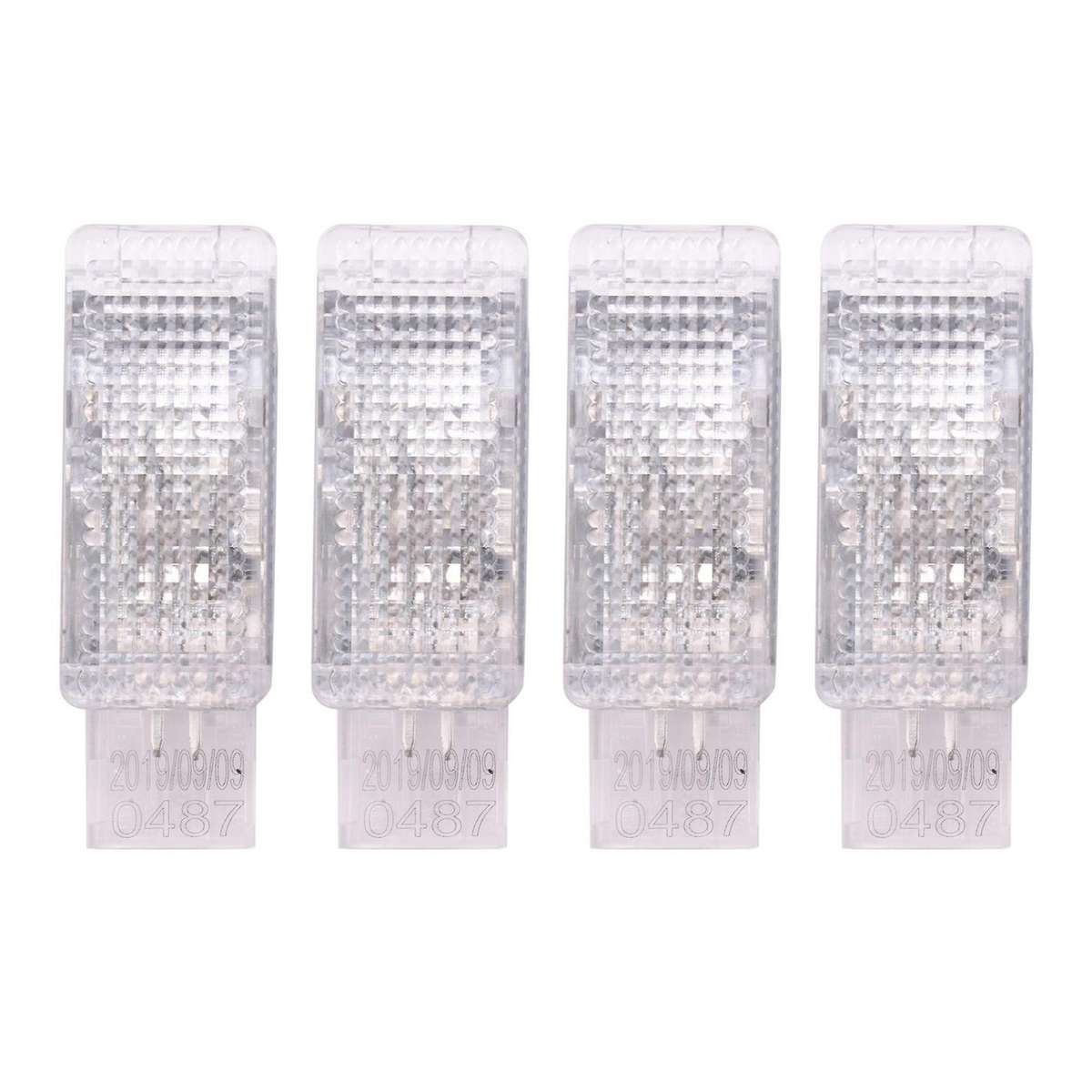 4 Pcs Car Interior Halogen Footwell Light Glove Box Trunk Lamp for B6 Golf 6 Mk6 Mk7 7l0947415 3td