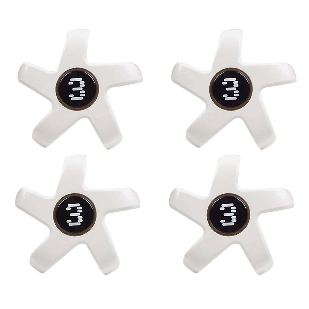 4 Pcs for Model 3 Wheel Hub Center Cover Car Wheel Protective Cover Decorative Cover for White