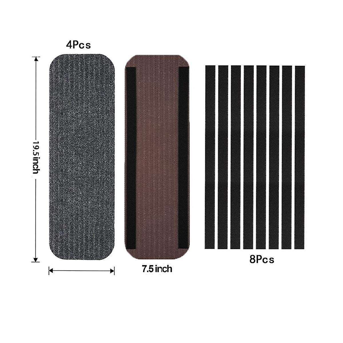 4 Pcs Rv Step Covers Rug19.5x7.5 Inch Inch Adhesive Rv Stair Covers Mobile Home Step Mats for , Ste