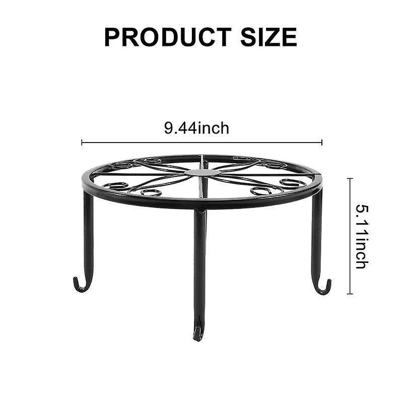4 Pieces Of Plant Stand Indoor and Outdoor Metal Rust-proof Plant Stand, Classic Flower Pot Stand-b