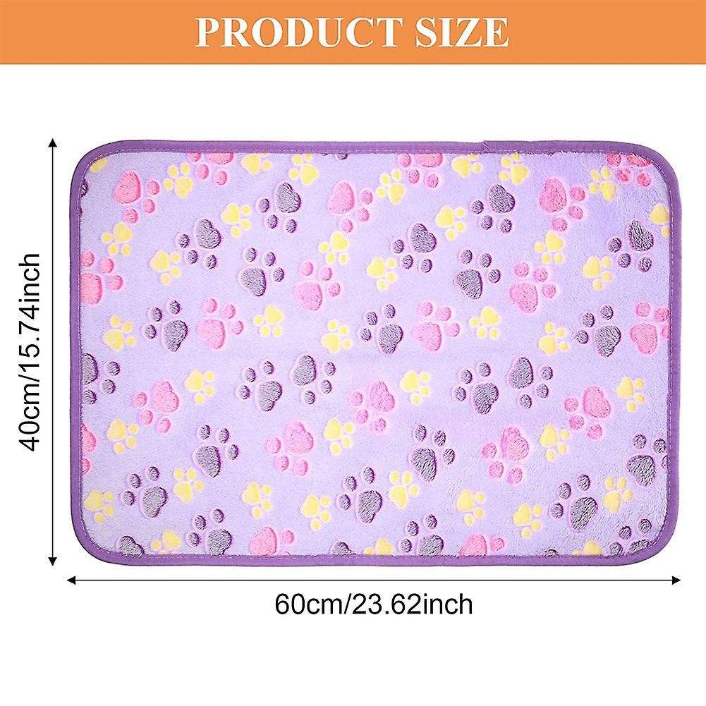 4 Pieces Puppy Blanket for Pet Cushion Small Medium and Large Dog Cat Bed Warm Soft Sleep Mat, Pet D