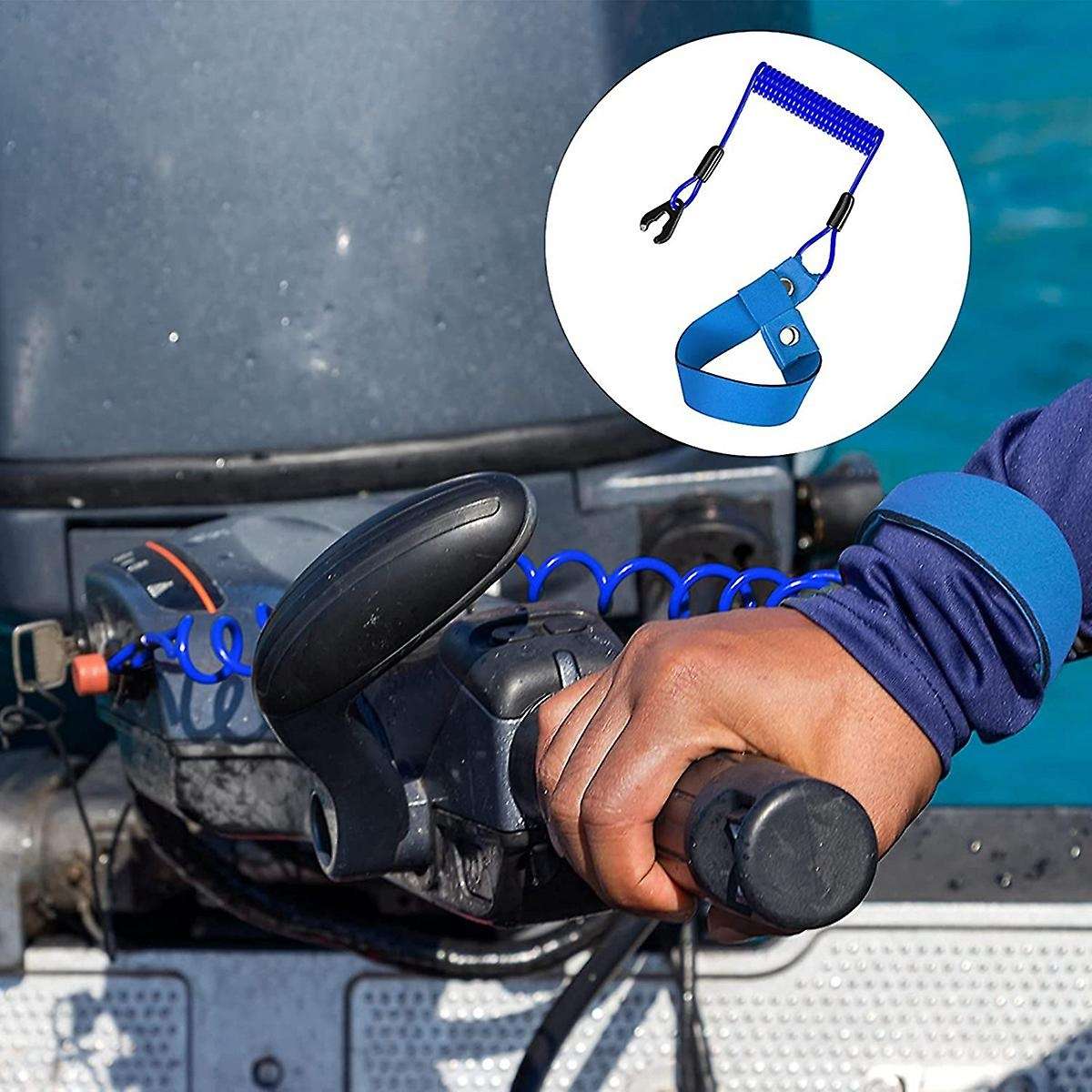 4 Pieces Outboard Lanyard Universal Outboard Switch Keys Universal Safety Boat Motor Outboard Engine