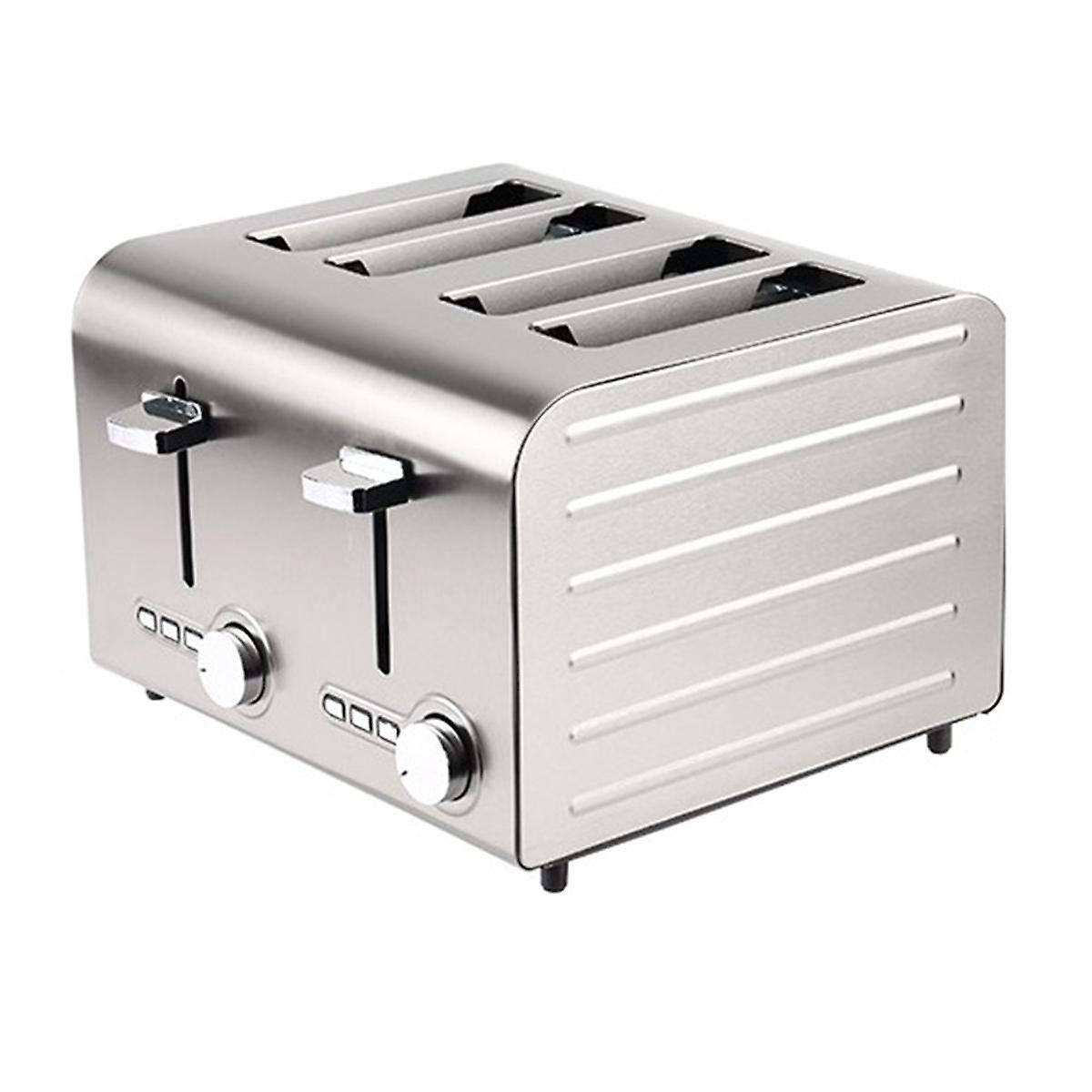 4 Slice Toaster with Auto Shut Off - Extra Wide Slots and Removable Drop-Down Crumb Tray with Cancel