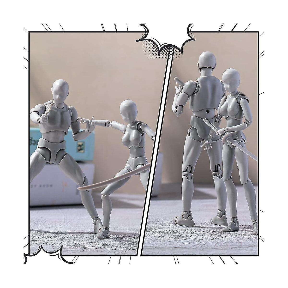 4 Sets Drawing Body Artists Pvc Figure Model Drawing Models Drawing Mannequin Figure