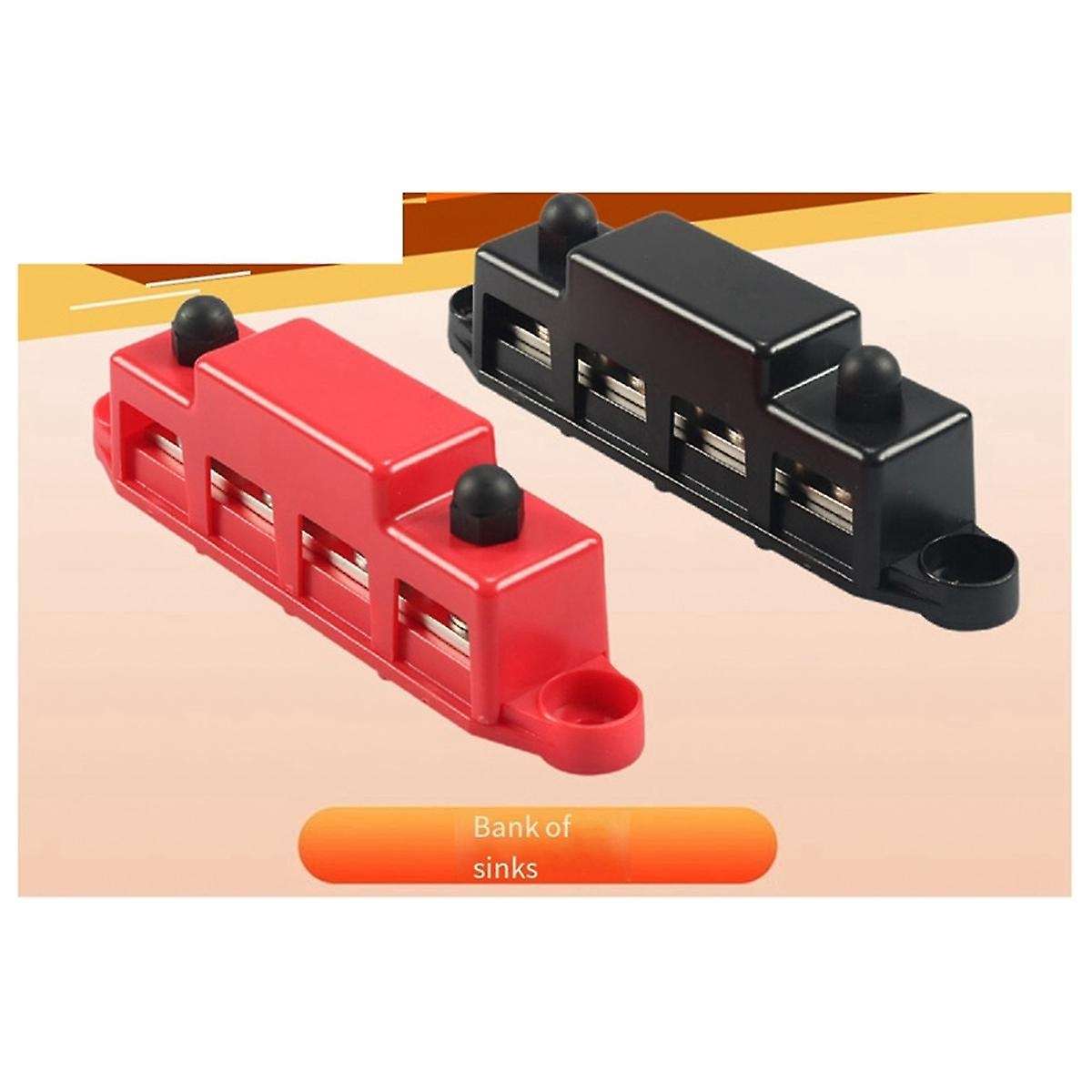 4 Way Busbar M8 High-Current Terminal Stud Multi-Function RV Conversion Accessories Car Accessories
