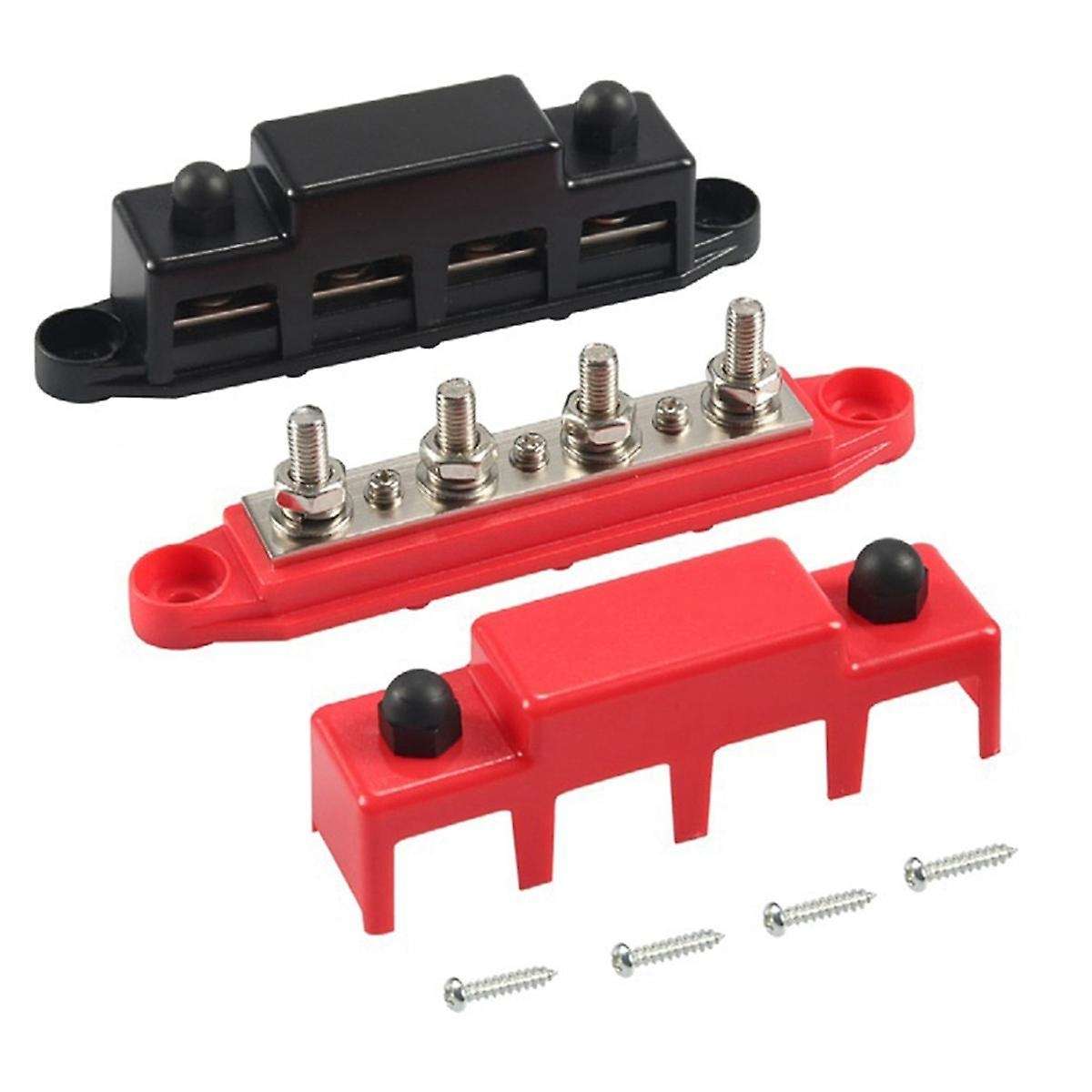 4 Way Busbar M8 High-Current Terminal Stud Multi-Function RV Conversion Accessories Car Accessories