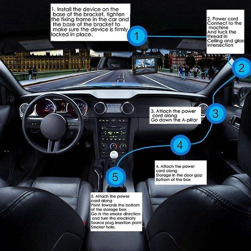 4.0 Inch Display Contact Dual Screen Recording Aluminum Alloy Shell 1080P HD Front and Rear Dual Len