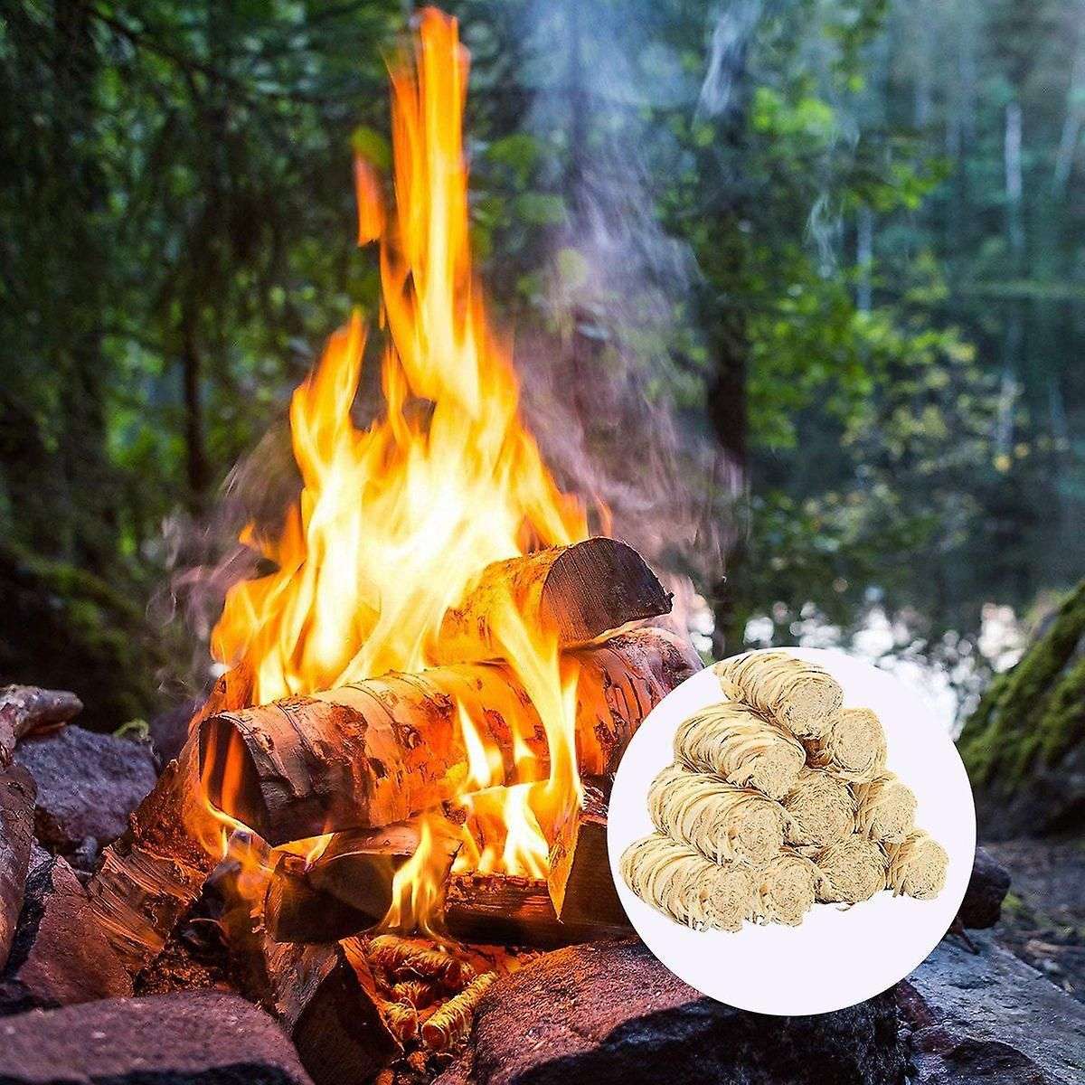 40pcs Fire - Natural Fire for Fireplace, Stove & Wood, Fire Pit,smoker, Bbq,chimney, Pizza Oven