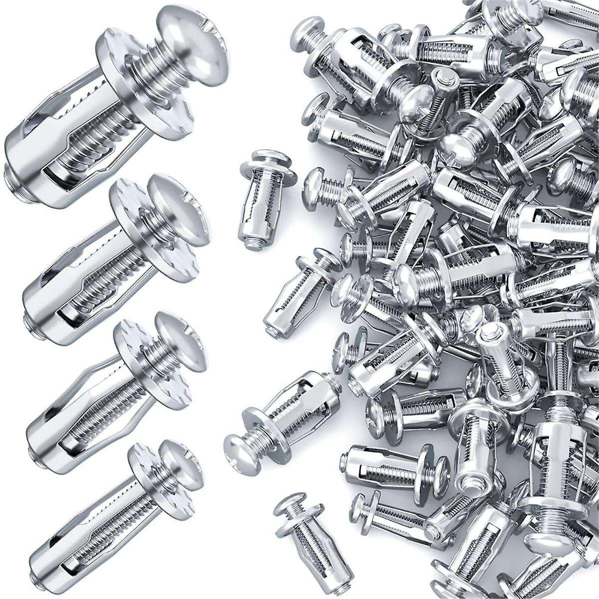 40pcs M 4 M5 M6 M8 Petal Nuts,Expansion Screw Jack Nut,for Hollow Wall Iron Plastic PolywoodPressboa