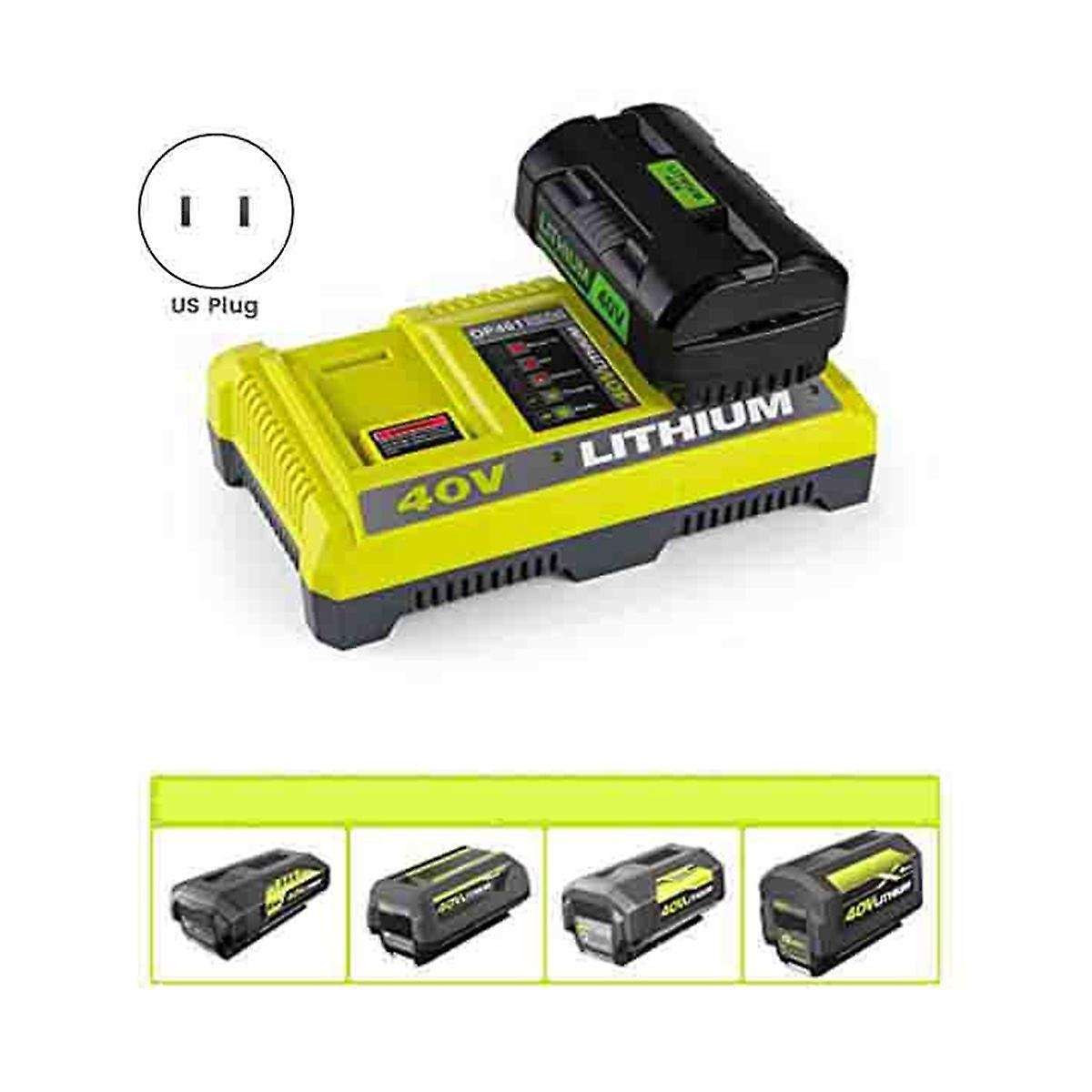 40v Rapid Dual Charger for 40v Lithium-ion Battery Op401 Op4040 Op4050a Op4026 40v Battery Charger