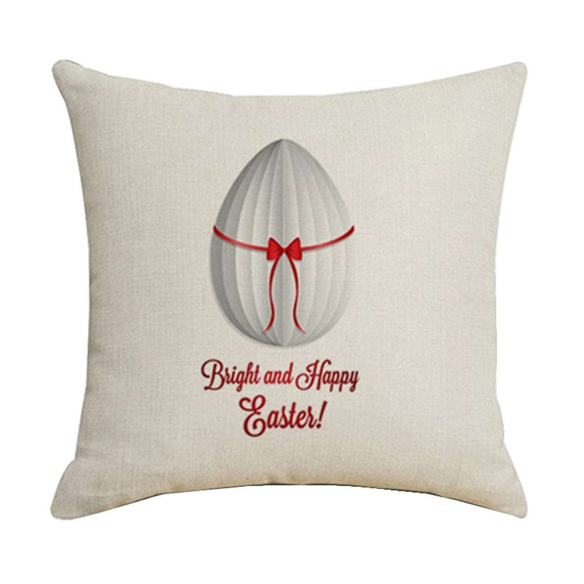 45X45cm Easter Linen Pillowcase Egg Bowk Sofa Cushion for Car Room Decoration Easter Throw Pillow Ca