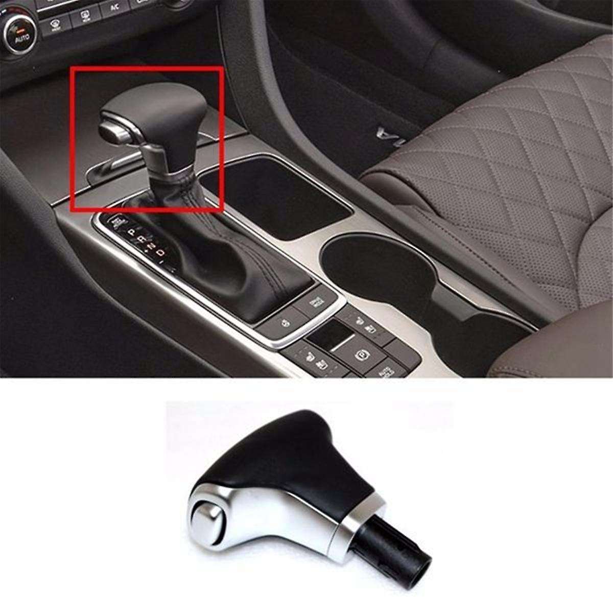 46720D4200 Car Leather Gear Shift Lever Knob for K5 KXcross 2016+ Automatic Gear Stick Shift Knob