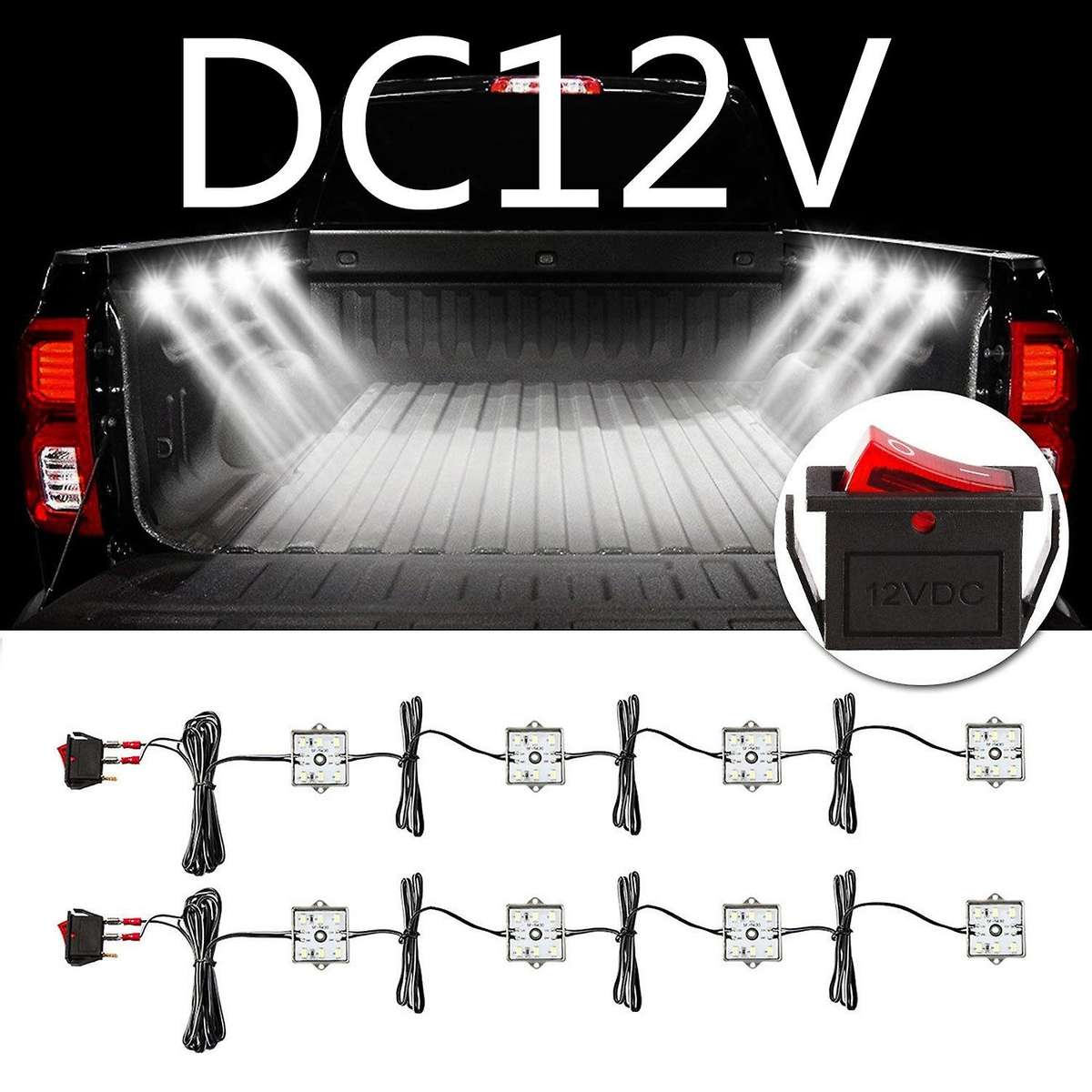 48 Led Dc12V Low Consumption High Bright Interior Light for Car Van Rv Interior Trailer Boat Cargo