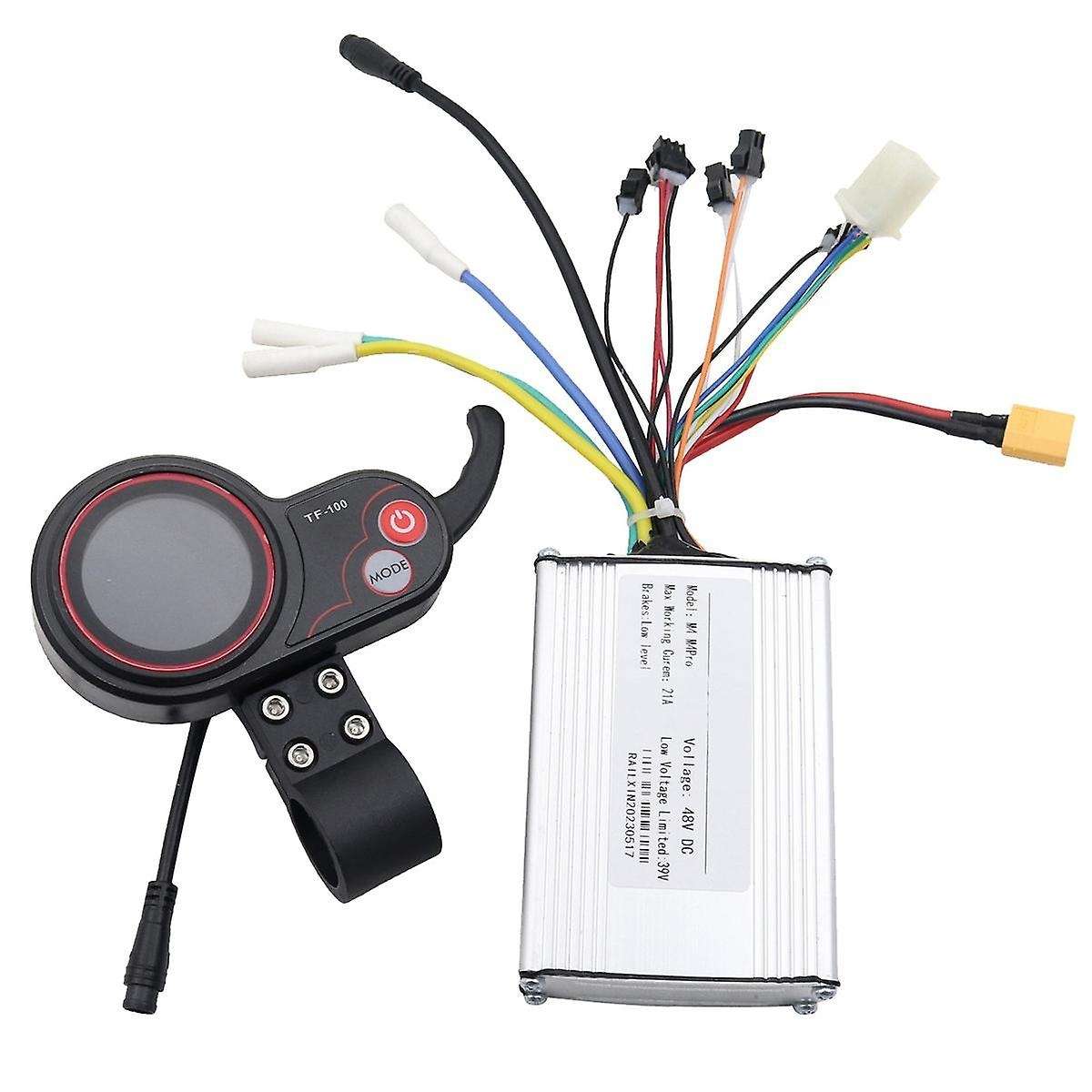 48v 21a Electric Scooter Brushless Controller+tf-100 6pin Lcd Meter for Kukirin / Pro Repair Parts