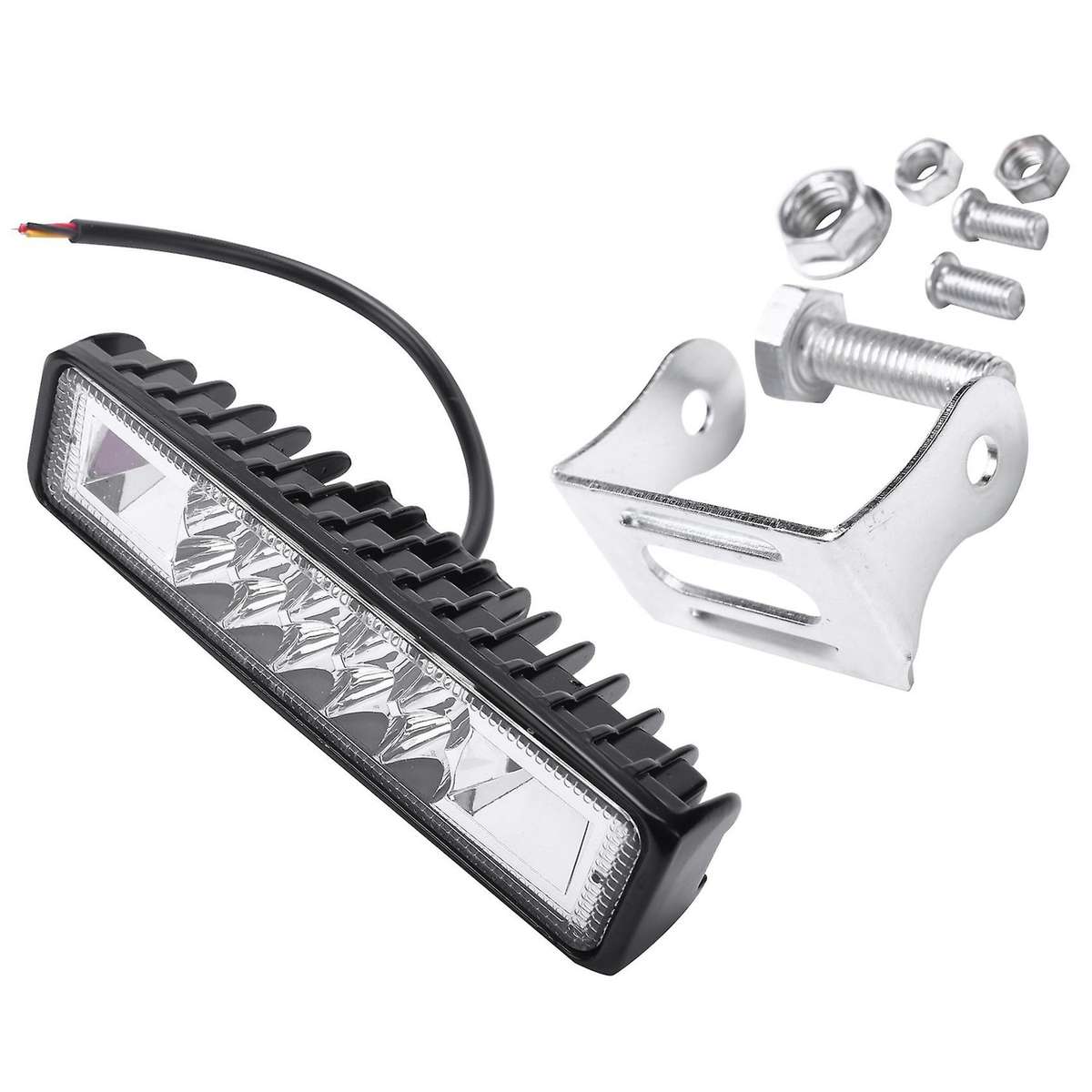 48W Strobe Flash Work Light Led Light Bar White Yellow Compatible Offroad Atv Suv Motorcycle Truck T
