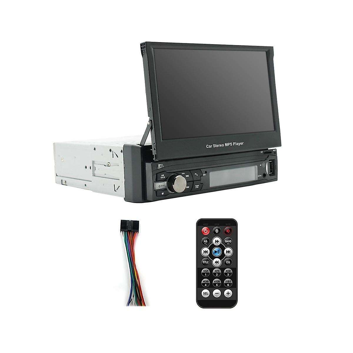 4-channel 45w Car Radio Car Mp5 Player Bluetooth Radio Multimedia Player with 7-inch Retractable Tou