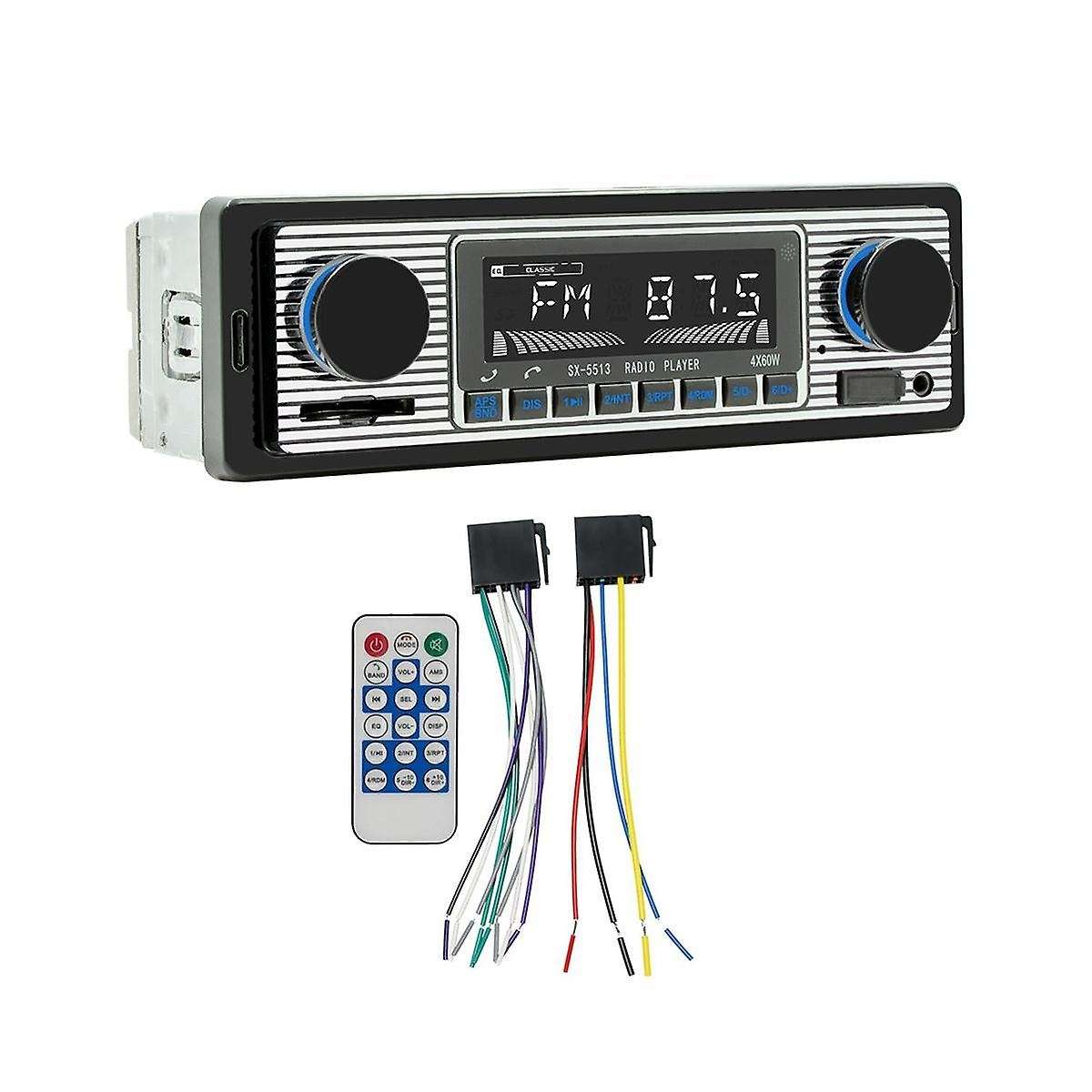 4-channel 60w Bluetooth Car Radio Car Mp3 Player Plug-in U Disk Car Radio with Wiring Protection Fu