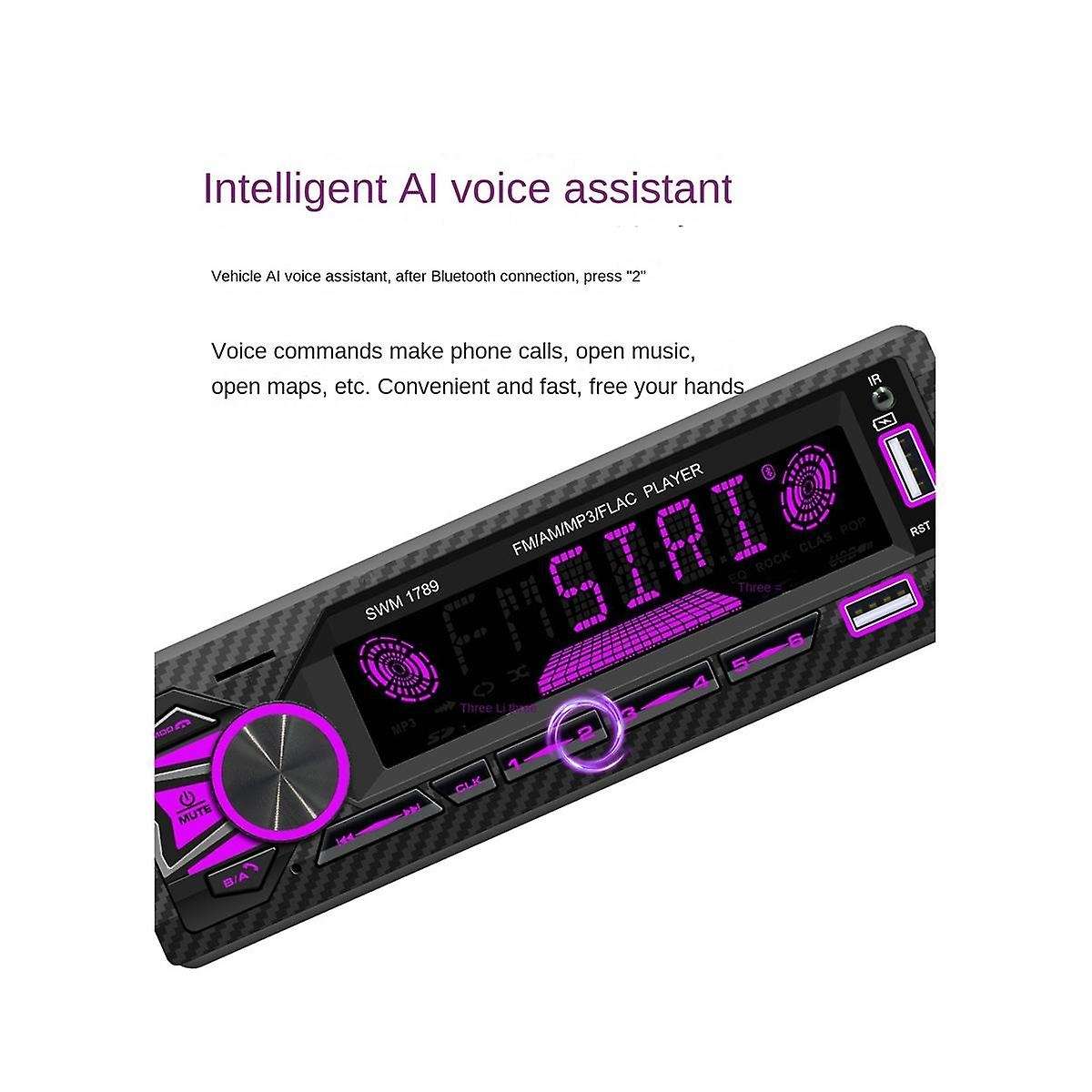 4-channel 60w Bluetooth Car Radio Car Mp3 Player Plug-in U Disk Car Radio with Intelligent Ai Voice