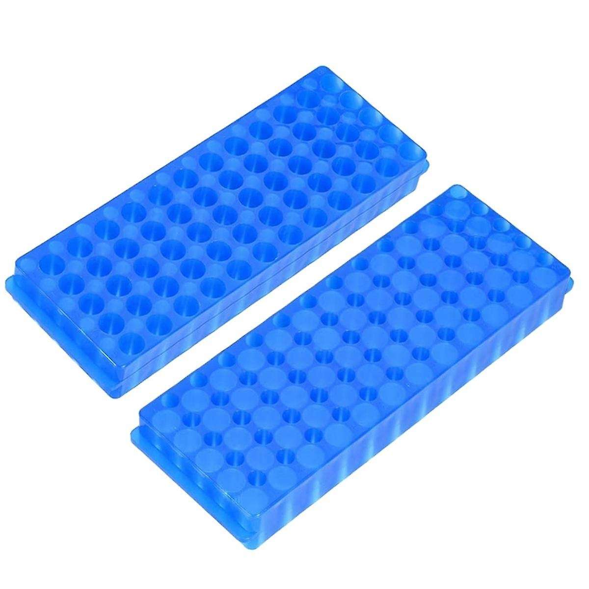 4pc Plastic Double-sided Centrifuge Tube Rack with 60 Holes, 0.5ml1.5ml/2ml Ep Tube Shelf