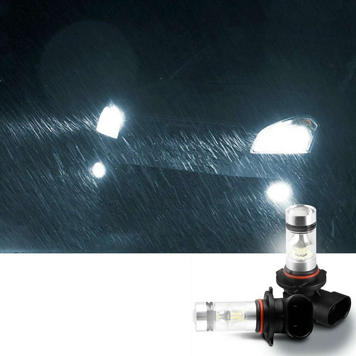 4Pcs 9005 9006 Combo LED Headlight Kit Fog Lamps Bulbs White High Low Beam