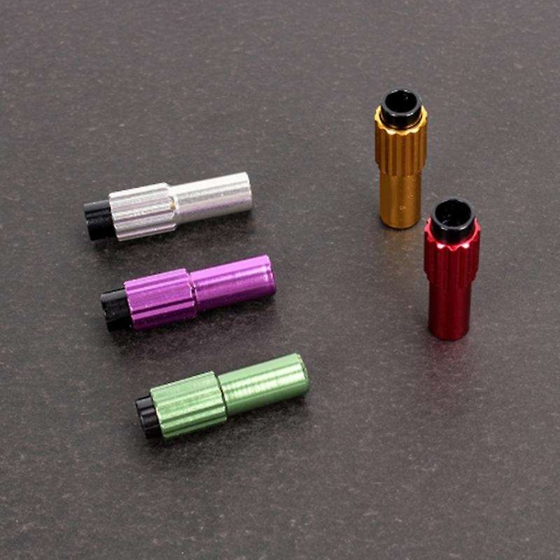4Pcs Bike Brake Cable Gear Shift Line Adapter Regulator Adjust Housing Cap Purple