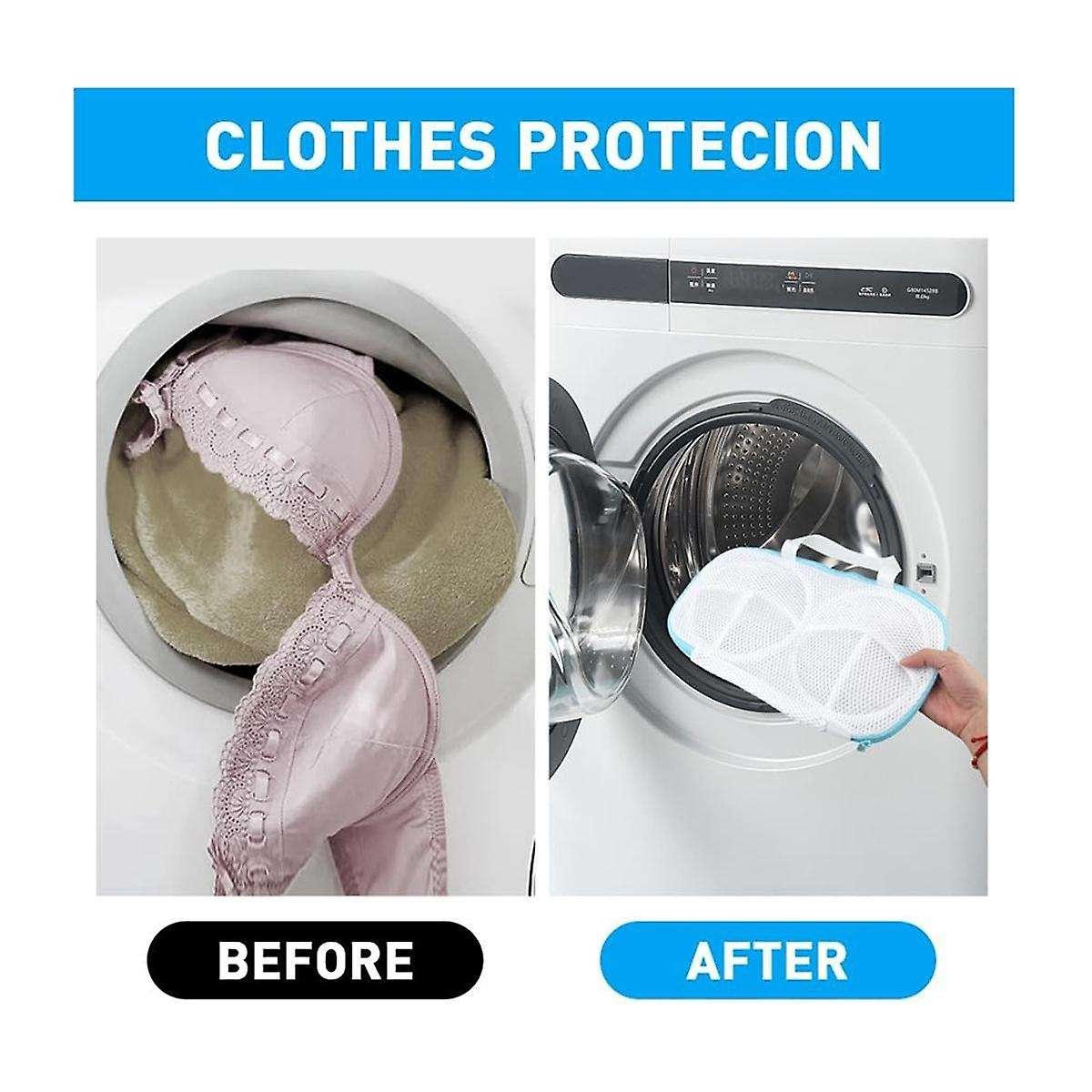 4Pcs Bra Washing Bags,Bra Wash Bags,Underwear Brassiere Washing Bags, Bra Laundry Bag Exclusive Unde