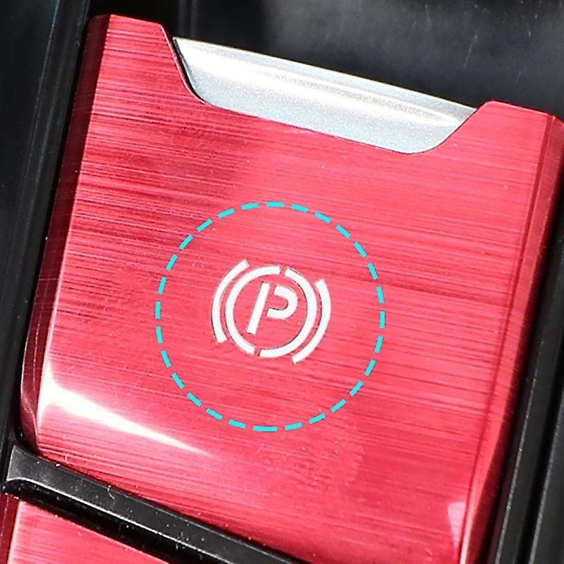 4PCS Car Aluminum Central Control Gear Button Sticker for -V 2017-2021 Handbrake Cover Trim Accessor