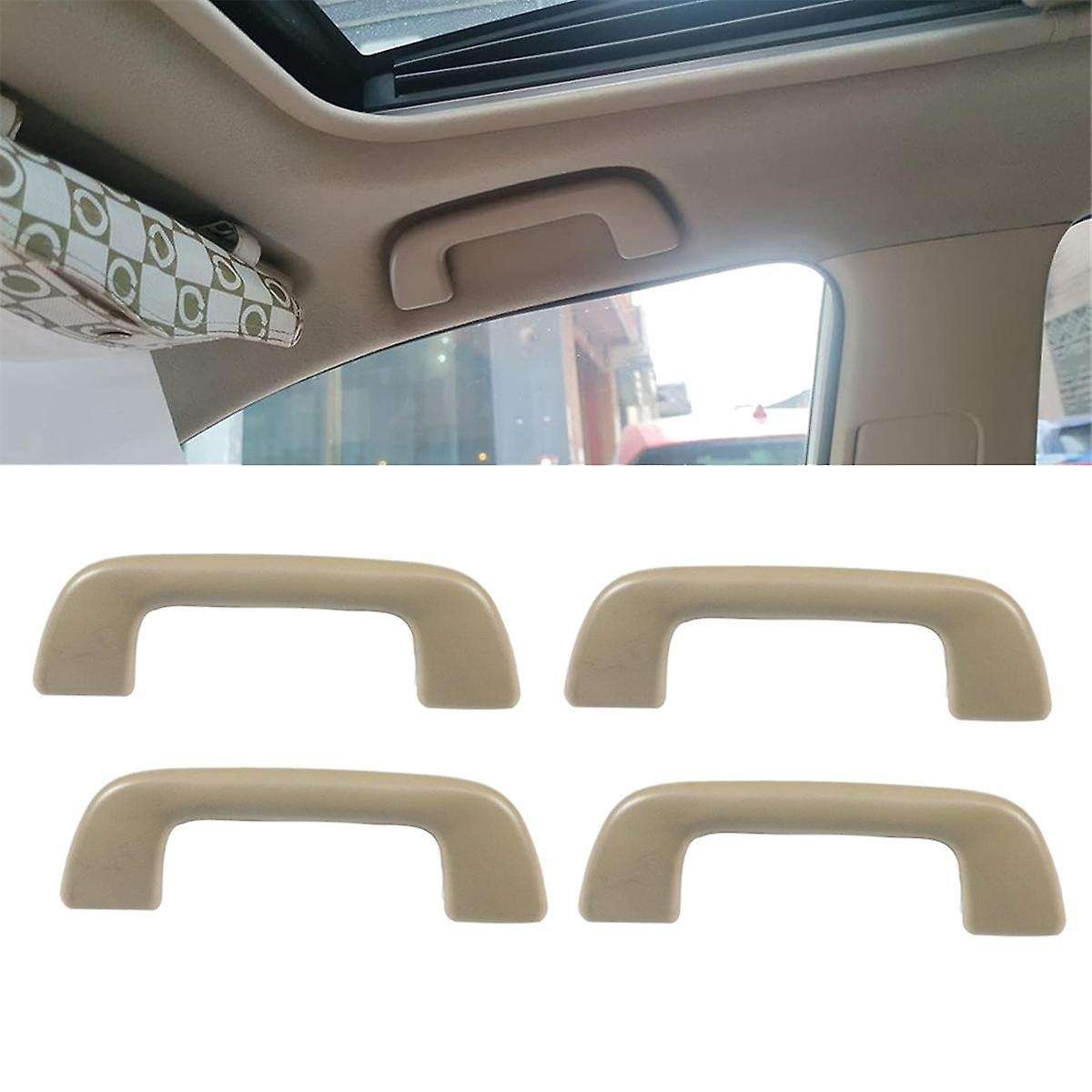 4Pcs Car Inner Roof Armrest Ceiling Pull Handle Door Safety Handle 74610-52020 for Yaris Prius Beige