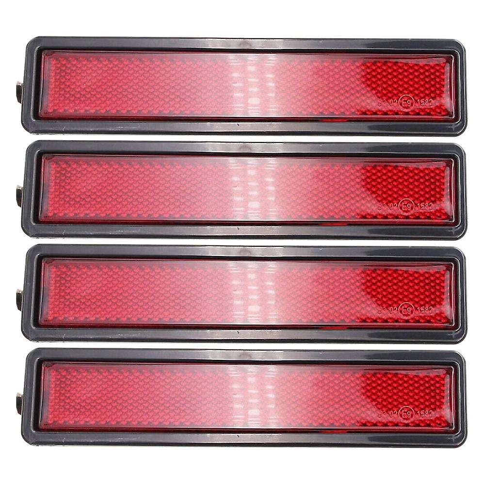 4Pcs Car Turn Signal Light Side Marker Light Light without Bulb for - E30 E32 E34 318I 318is Red