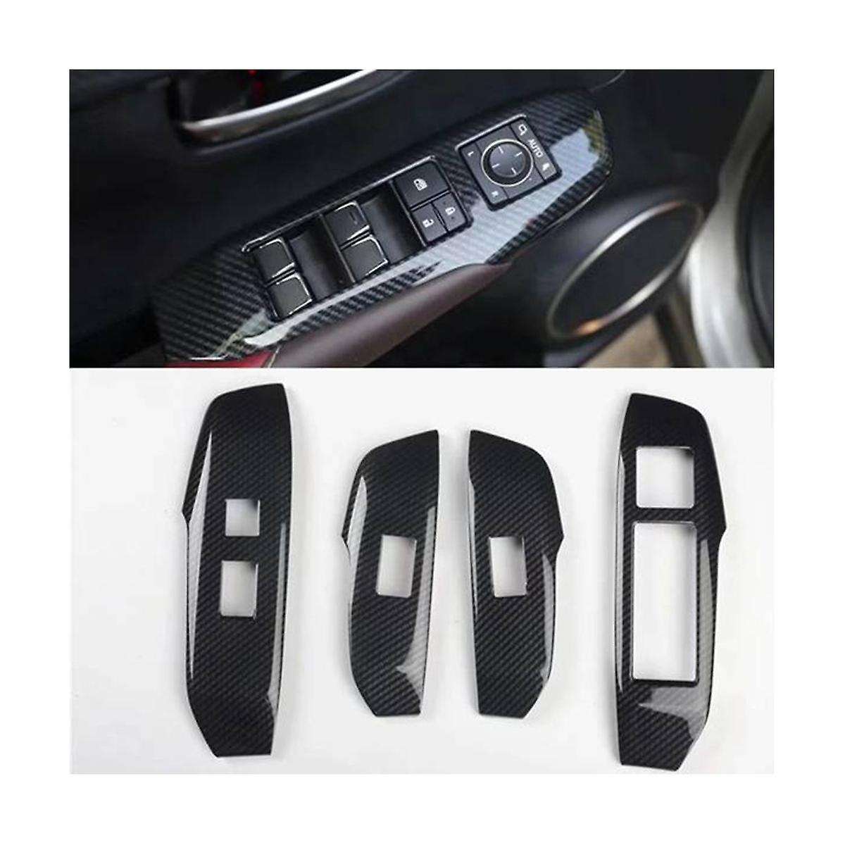 4pcs Car Window Switch Panel Adjust Cover Trim Stickers Window Button Decoration for Nx 300h 200t L