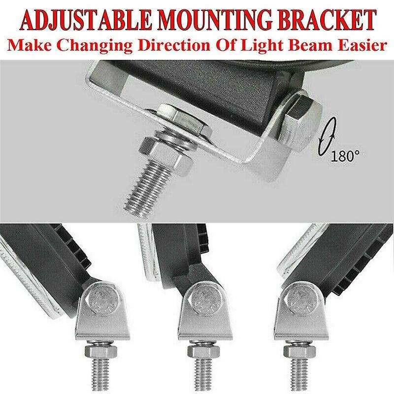 4PCS Car Work Light 9-30V 102W LED Round Spotlight Car Headlight for SUV ATV Off-Road Super Bright D