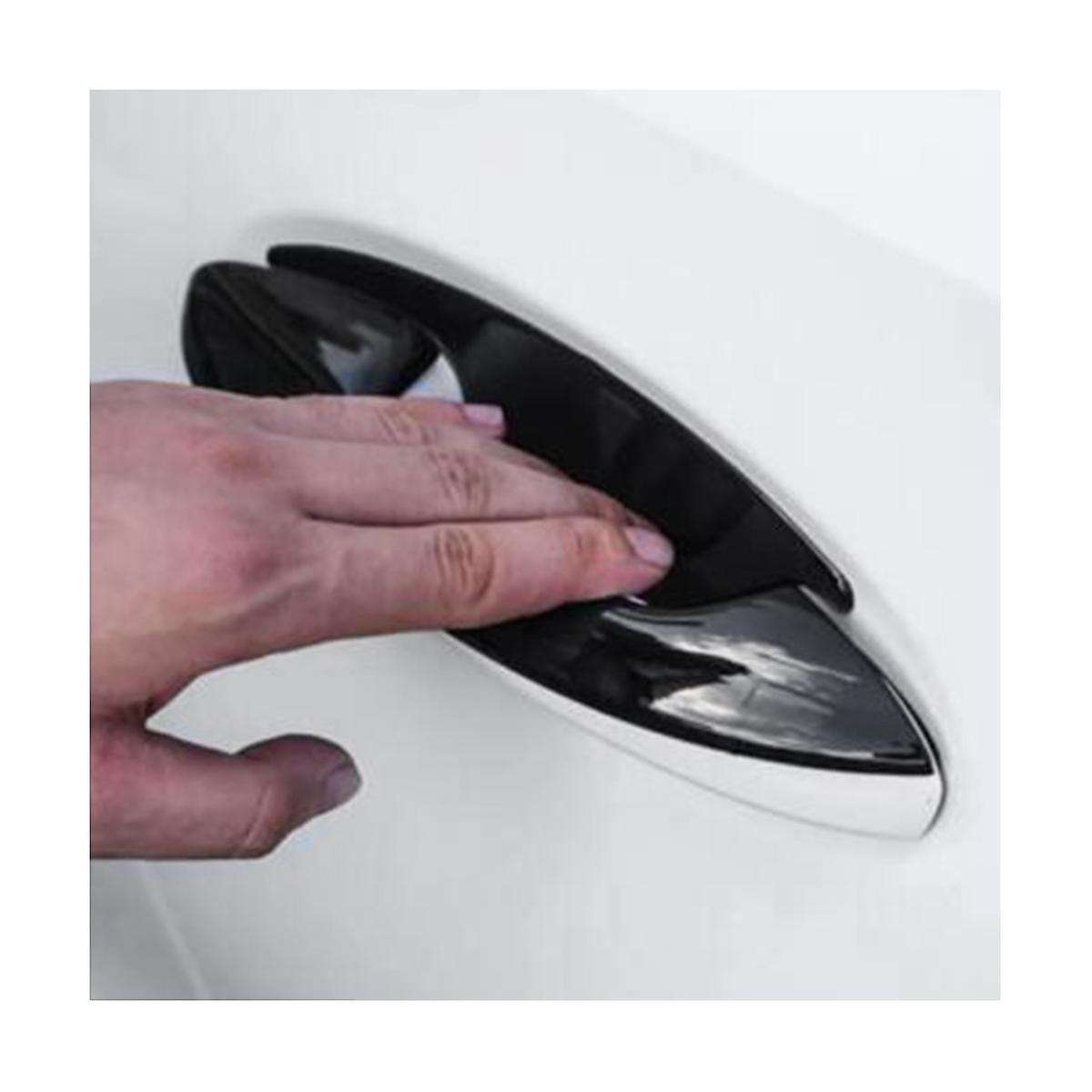 4Pcs Exterior Door Handle Trim Cover Stickers for C/ E/GLC// //GLS/CLA/GLA-Class Carbon Fiber