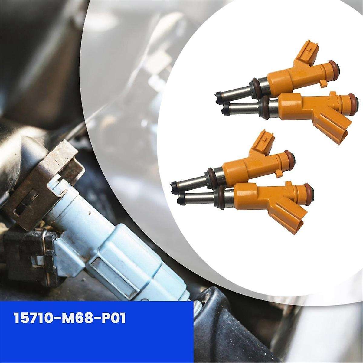 4Pcs Fuel Injectors Nozzles 15710-M68-P01 for Jimny From 2018 - Present Fuel Injector XL6-15710M68P