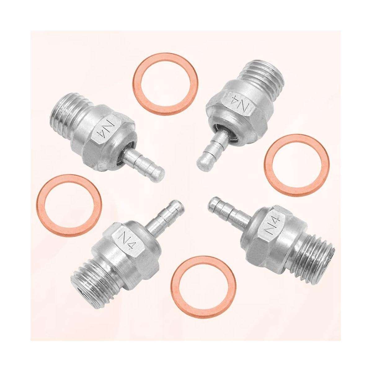 4Pcs Hot Glow Plug N4 Spark Nitro Engine Parts Replace OS for Redcat 1/8 1/10 RC Car Truck