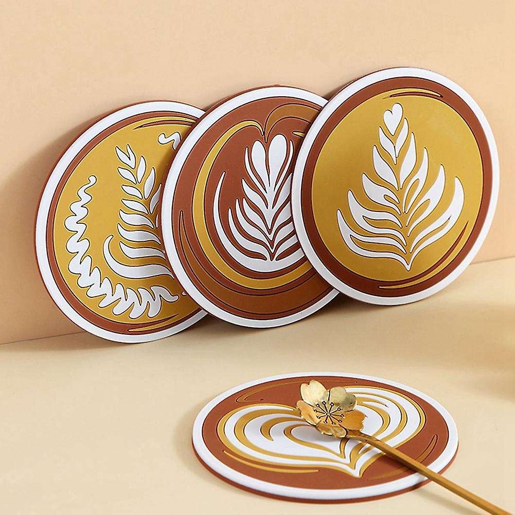 4pcs Pull Flower Coaster, Floral Cup , Anti- Skid Coaster, Silicone Pot Holders, Pans Mats, Insulat