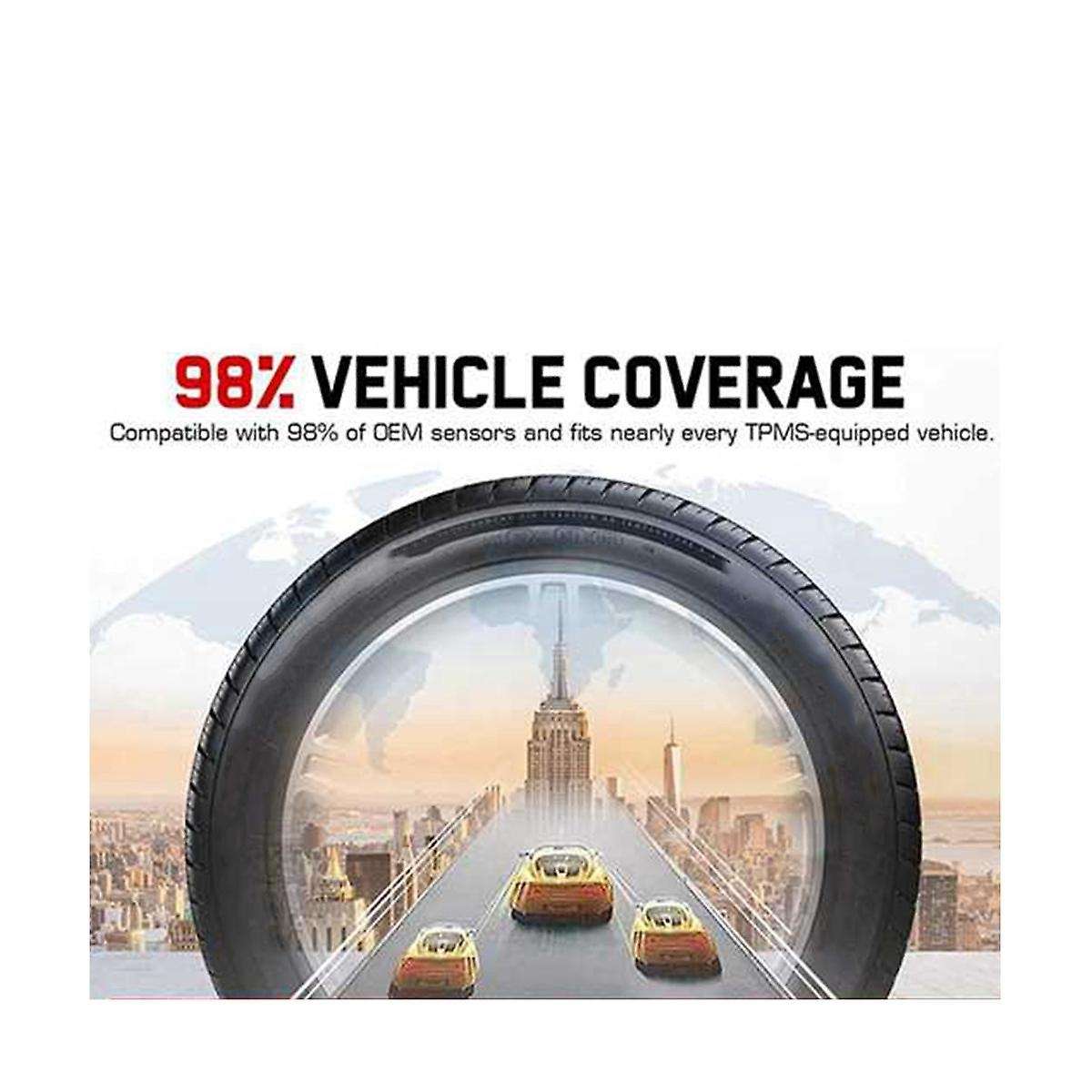 4pcs Programmable Tpms Sensor 433mhz 315mhz Sensor Universal 2 In 1 for Tire Pressure Monitoring Sy