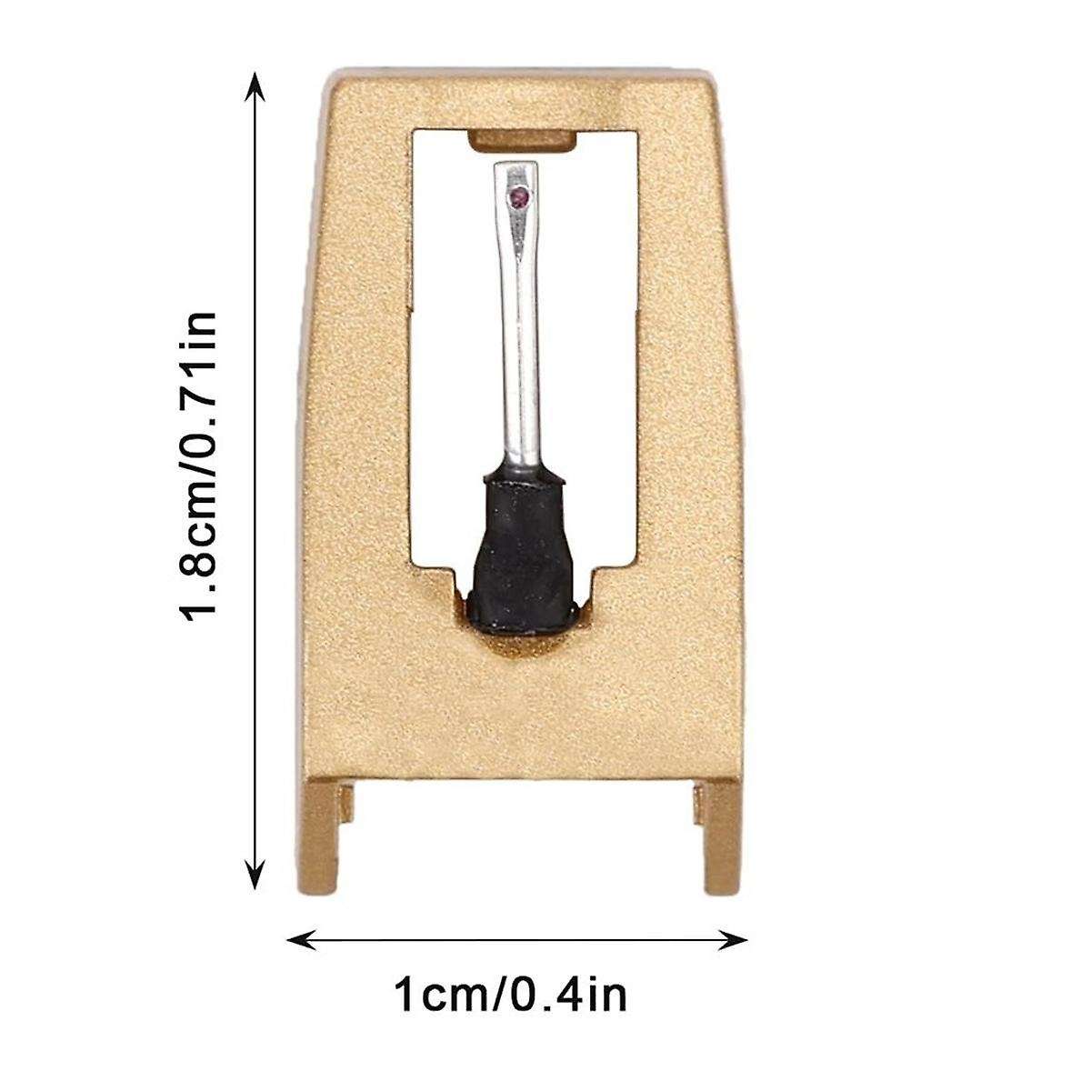 4Pcs Replacement Stylus Vinyl Record Player Needles Diamond Turntable Stylus with a Stylus Cleaning