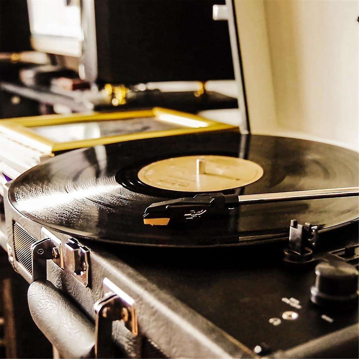 4Pcs Replacement Stylus Vinyl Record Player Needles Diamond Turntable Stylus with a Stylus Cleaning