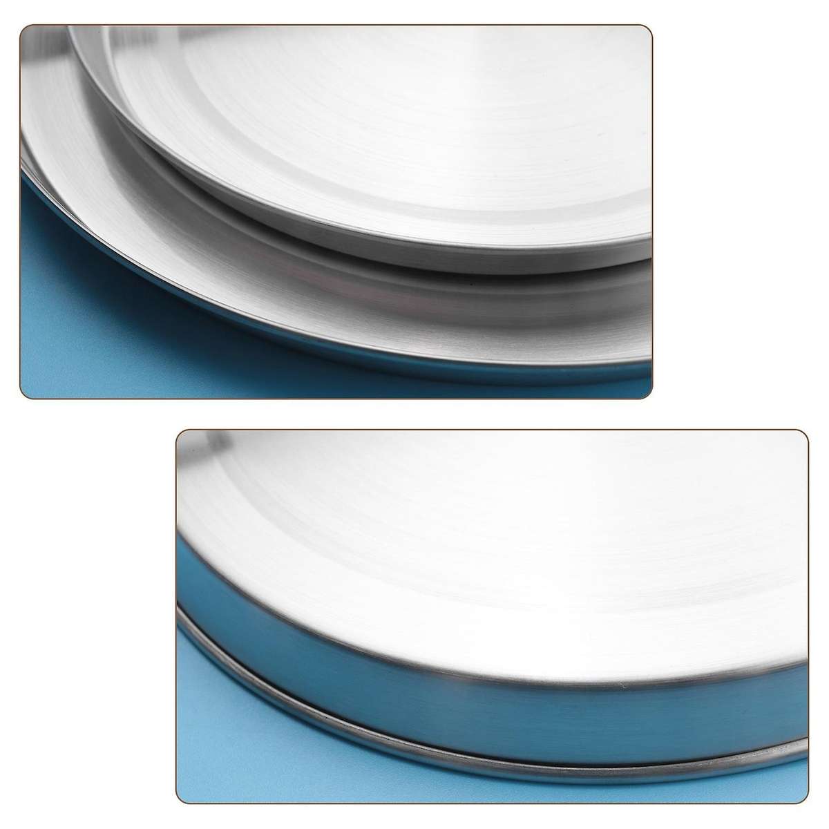 4Pcs Stainless Steel Hob Covers Stove Plate Top Cooker Protector Kit Set Utensils 17/21CM Kitchen Ac