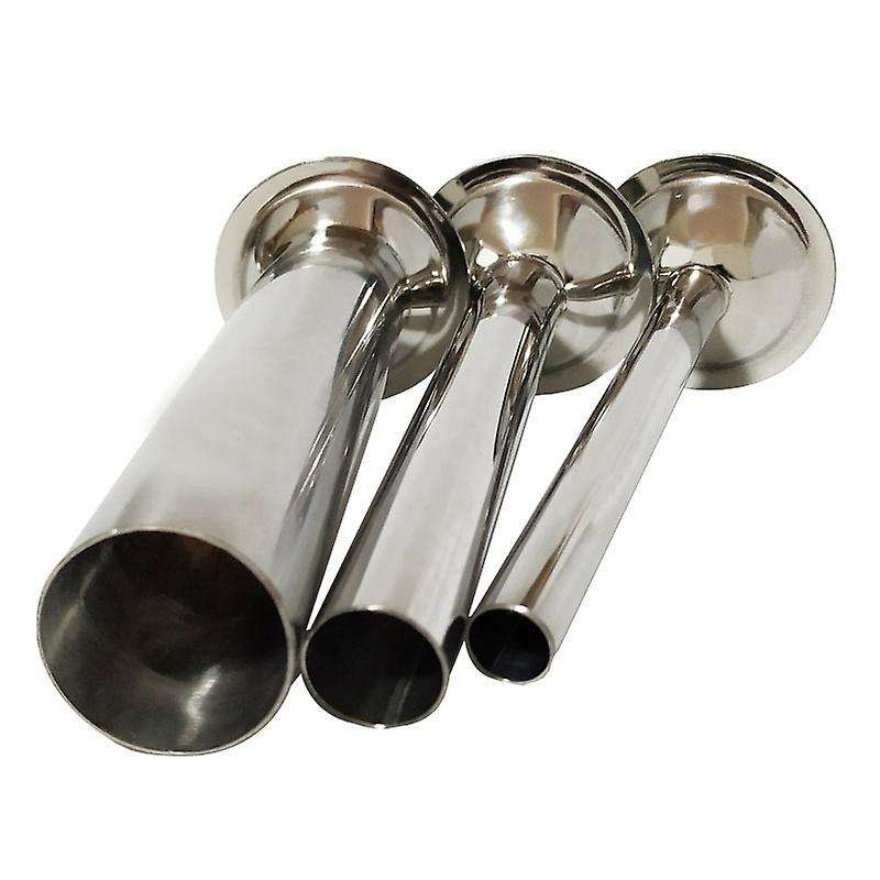 4Pcs Stainless Steel Sausage Stuffer Filling Tubes Funnels Nozzles Spare Parts for Sausage Maker 1.2