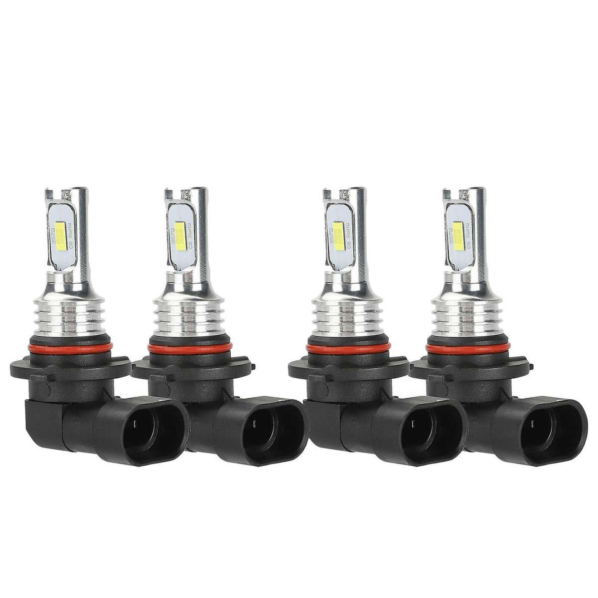 4X 9005 9006 Super White 6000K Combo LED Headlight Kit High Low Beam Fog Bulbs