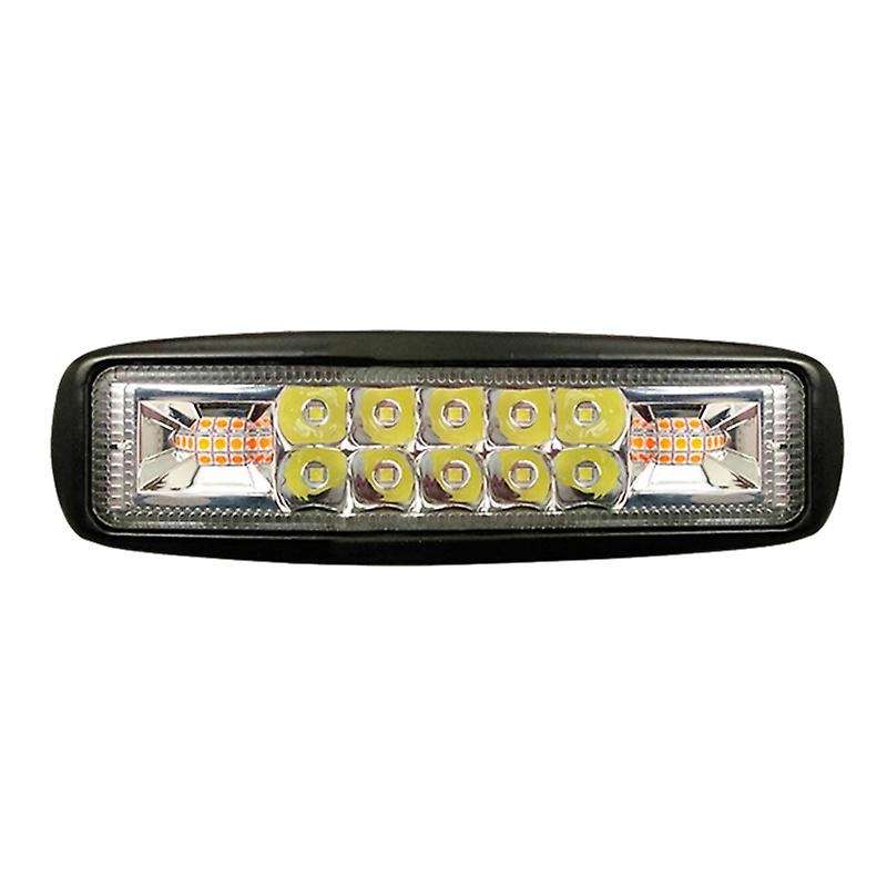 4X Amber/White 6 Led Car Truck Emergency Beacon Warning Hazard Flash Strobe Light