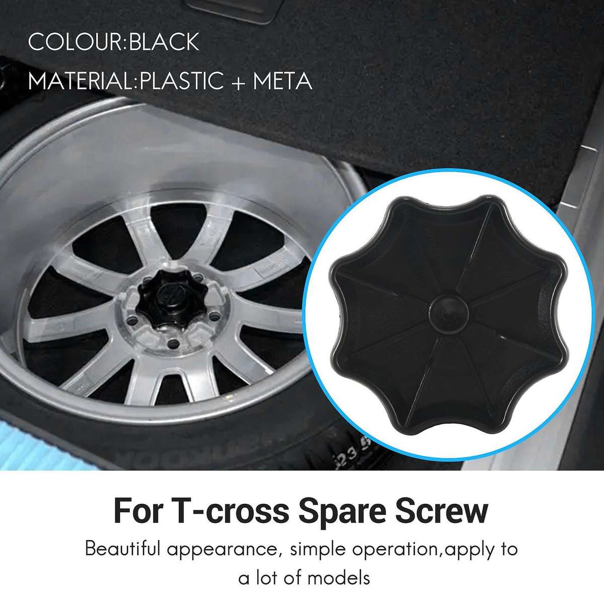 for --plus T- 2019 2020 22g803899 22g 803 899 Spare Wheel Fixing Screw Fix Spare Wheel Screw